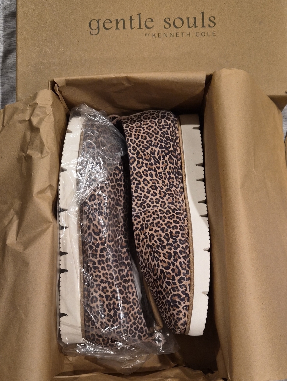 Gentle Souls DEMI Animal-Print Slip-On Flats EU37.5/US7 New In Box